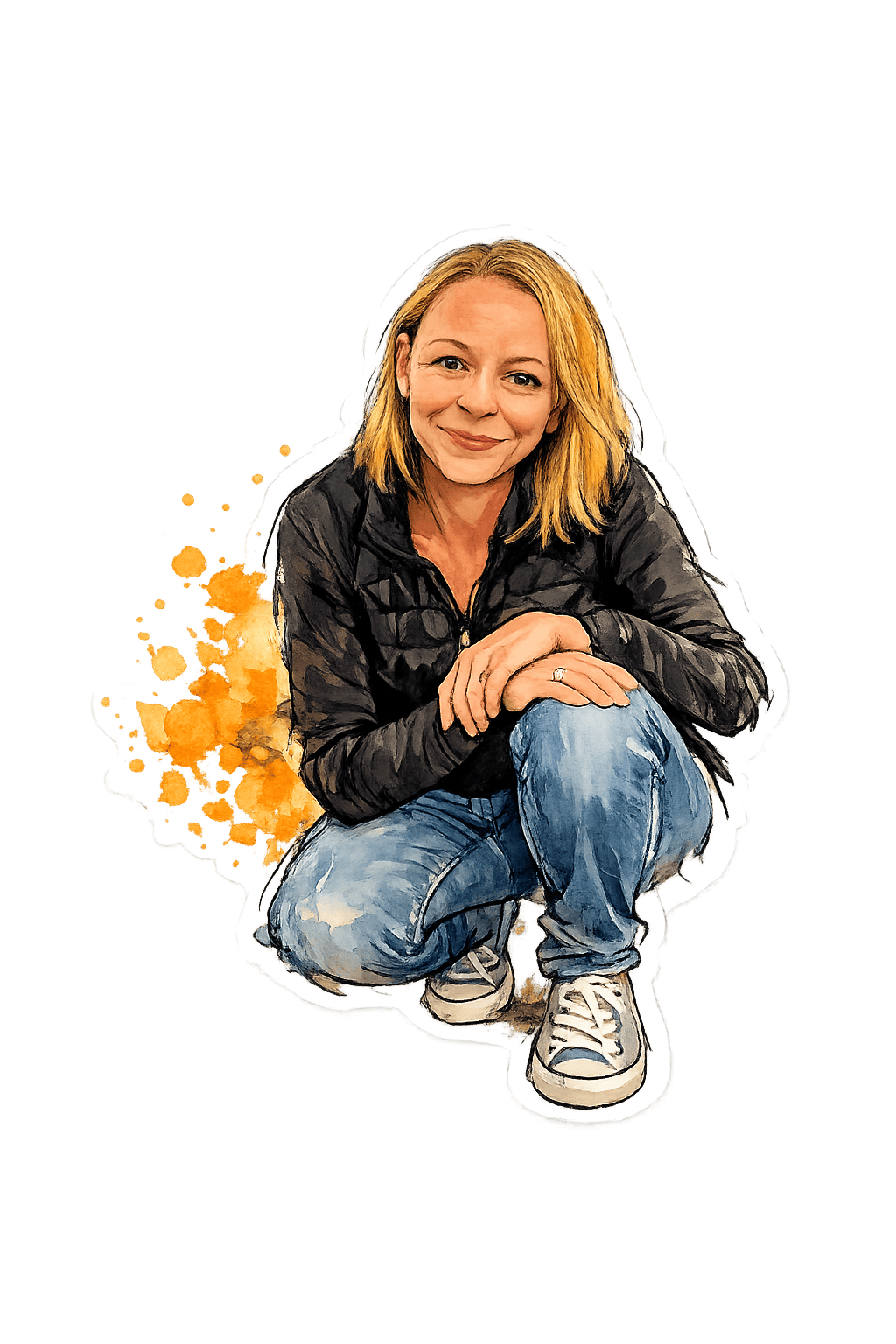 Aquarell-Illustration von Irina, Autorin des Blogs «Mein Leben mit Torvi» bei foxred & brindle