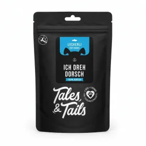 Beutel Tales & Tails ‹Ich dreh’ Dorsch›, Trainingsleckerli aus 100 % Dorsch, 70 g
