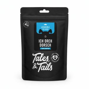 Beutel Tales & Tails ‹Ich dreh’ Dorsch›, Trainingsleckerli aus 100 % Dorsch, 70 g