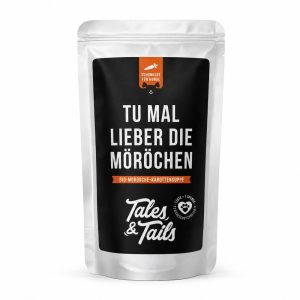 Beutel Tales & Tails ‹Tu mal lieber die Möröchen›, Bio-Morösche-Karottensuppe für Hunde, 130 g