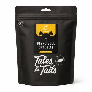 Beutel Tales & Tails ‹Pferd voll drauf ab›, Trainingsleckerli aus 100 % Pferd, 250 g