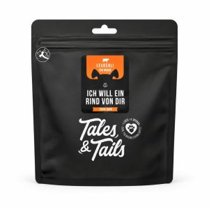 Beutel Tales & Tails ‹Ich will ein Rind von dir›, Trainingsleckerli aus 100 % Rind, 250 g
