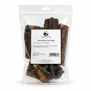 Beutel Pferde-Ziemer kurz von foxred & brindle mit Etikett, 250 g